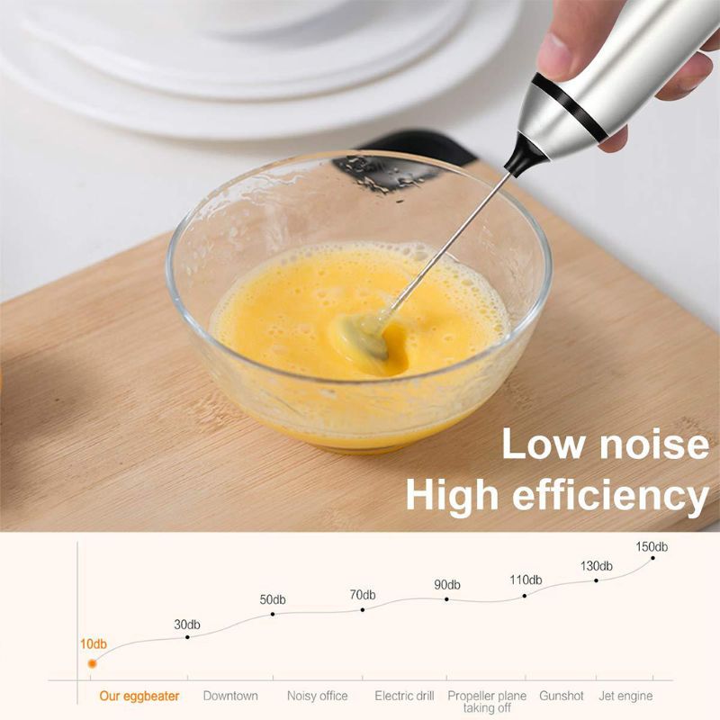 MQ Multifunction Kitchen Mini Electric Handle Egg Beater Tool Rotatable Whisk for Milk Drink Coffee Shake Frother Mixer