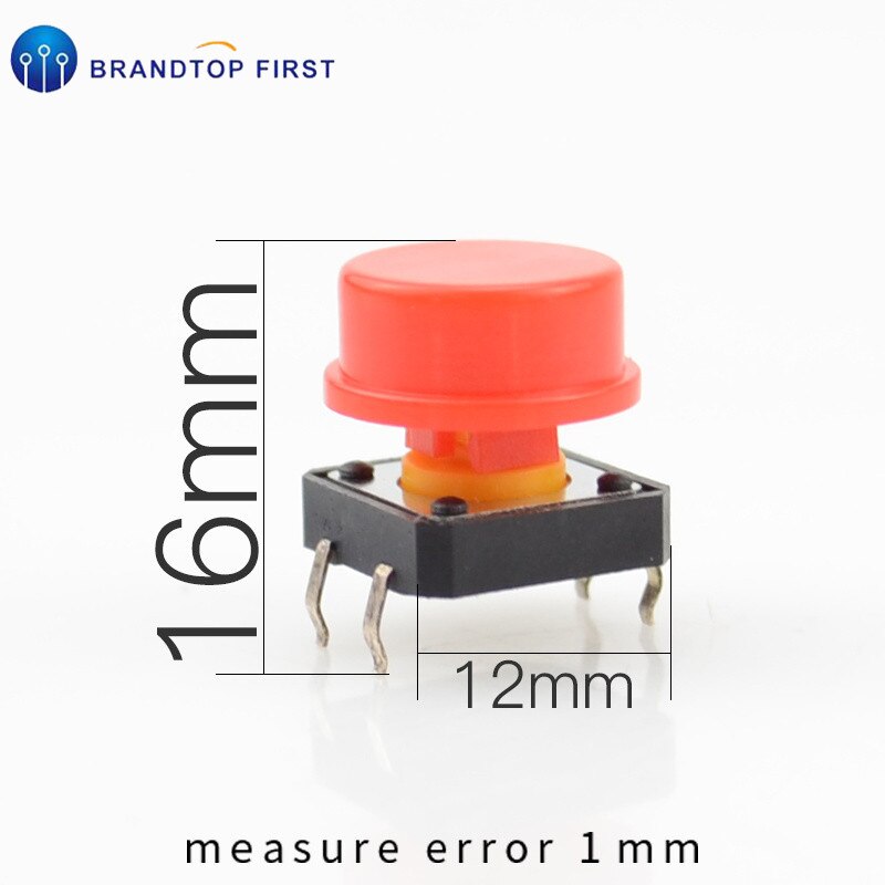 12x12x7.3 mm Tactile Switches Yellow Square Push Button Tact Switch 12*12*7.3 mm Micro Switches
