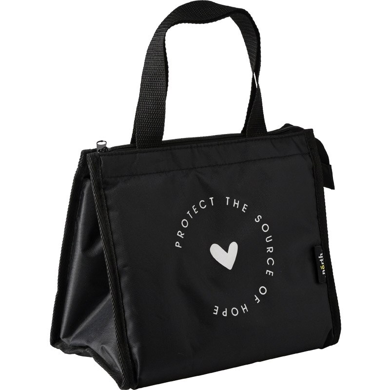 Schwarz stilvolle kühltasche thermische picknick mittagessen handtasche isolierte shop tote kühlen tasche lebensmittel milch dosen halter isolierung eis pack tasche