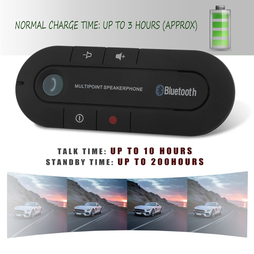 Hands Free, Car Speaker Charger Clip Kit, For Smart Phones