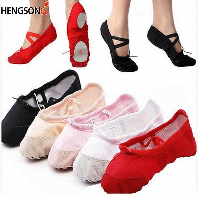 Vrouwelijke Volwassen Zachte Dansen Ballet Schoenen Voor Vrouwen Comfortabele Fitness Ademende Canvas Practice Gym Ballet Pointe Dansschoenen