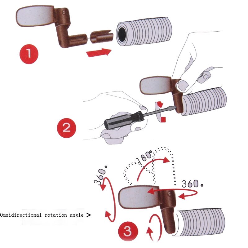 wioślarz górski i szosowy kierownica rowerowa z lusterkiem wstecznym 360 stopni swobody obrót koniec tylne tylne lustro akcesoria rowerowe dla obu płci