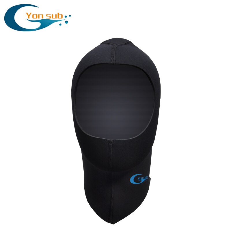 Capucha de buceo de neopreno con hombro para invierno, gorro de neopreno para mantener el calor, equipo de esnórquel para pesca submarina, 3MM/5MM