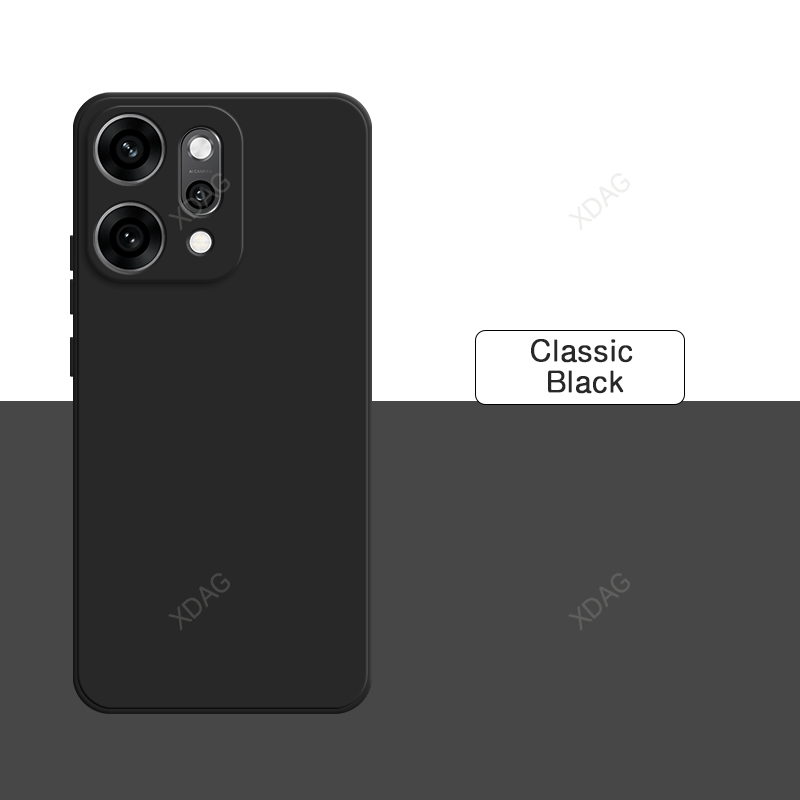 Funda de teléfono Original para OPPO Reno14 Reno 14 Pro 14Pro 5G Funda de con borde recto de silicona líquida suave y Simple: Oro / Oppo Reno 14