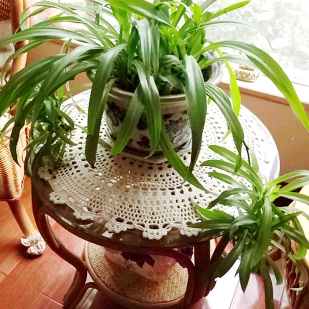 Vintage Crochet Cotton Placemat Cup Mug Coasters Table Tea Coffee Cushion Pad