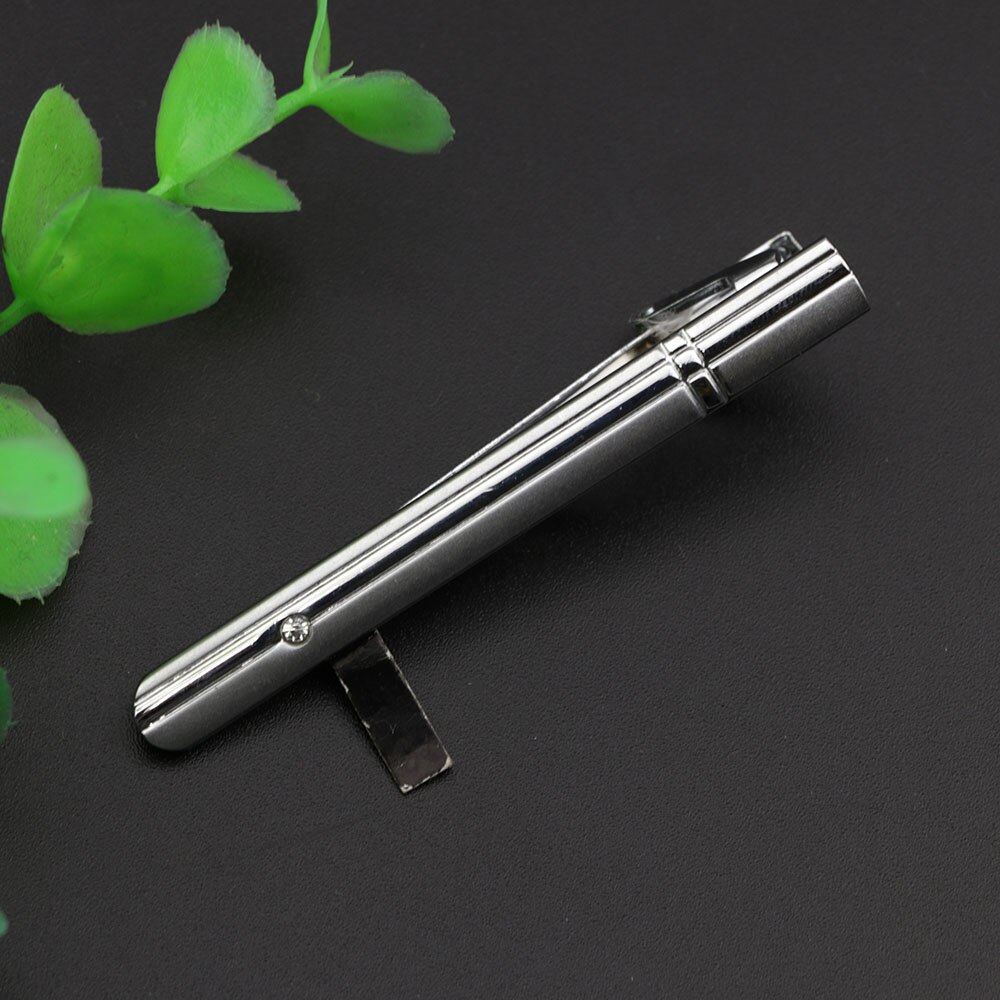 Stropdas Clip Voor Mannen Nicktie Accessoires Mode Stijl Metalen Tone Carving Eenvoudige Bar Business Sluiting Praktische Pin: 18