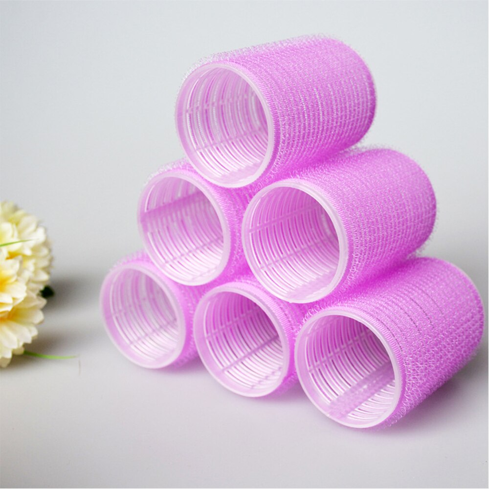 6 stuks grote zelfklevende haarrollers professionele salonkappers krultangen multi-size kapsalon gereedschap diy haarrollers