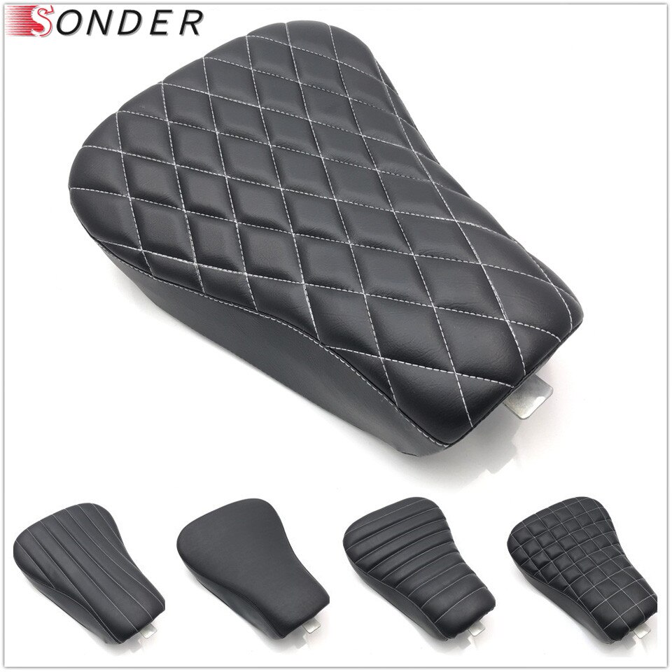 Cojín de cuero para asiento individual, para Harley Sportster Forty Eight XL XL1200 XL 883 72 48 2004