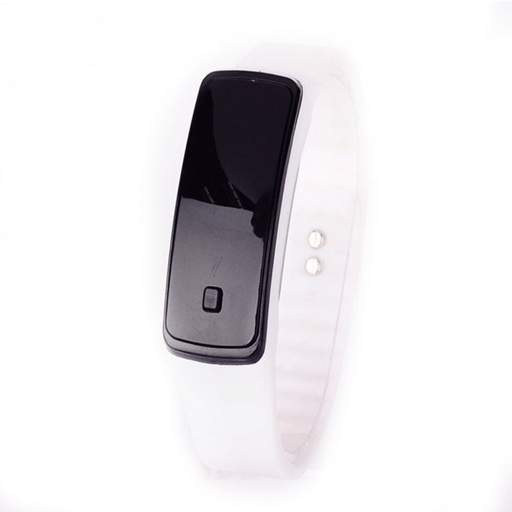 Sport Led Vrouwen Horloges Candy Kleur Siliconen Rubber Touchscreen Digitale Horloges Waterdicht Armband Polshorloge XRQ88: Brons