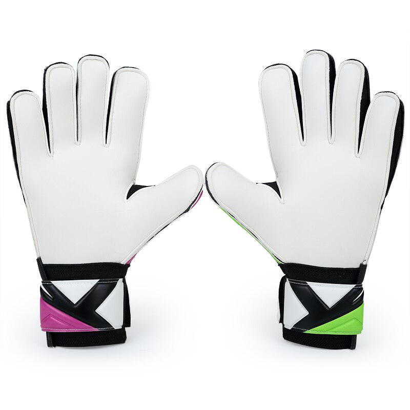 JANUS, guantes de portero coloridos con personalidad, rojo, verde, espesados, fútbol, guantes de portero, Palma de látex S227