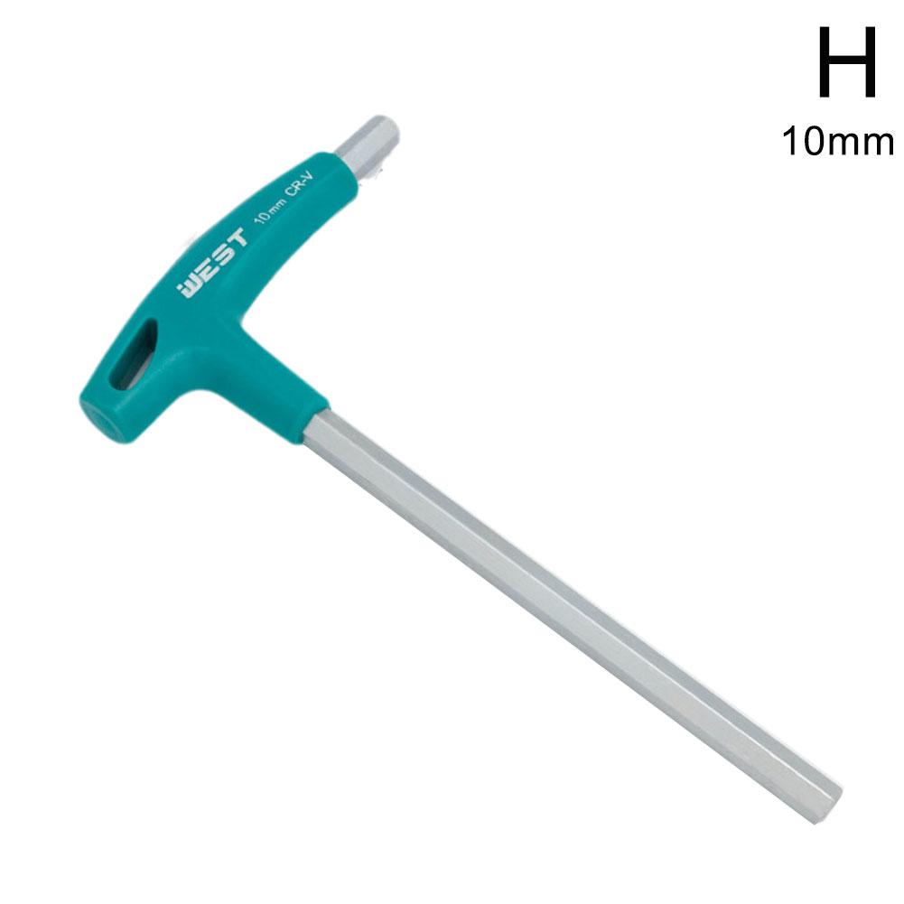 T-handtag insexnyckel skruvar skruvmejsel verktyg 1.5-10mm skiftnyckel handtag insexnyckel skiftnyckel hrc 52-54 handverktyg