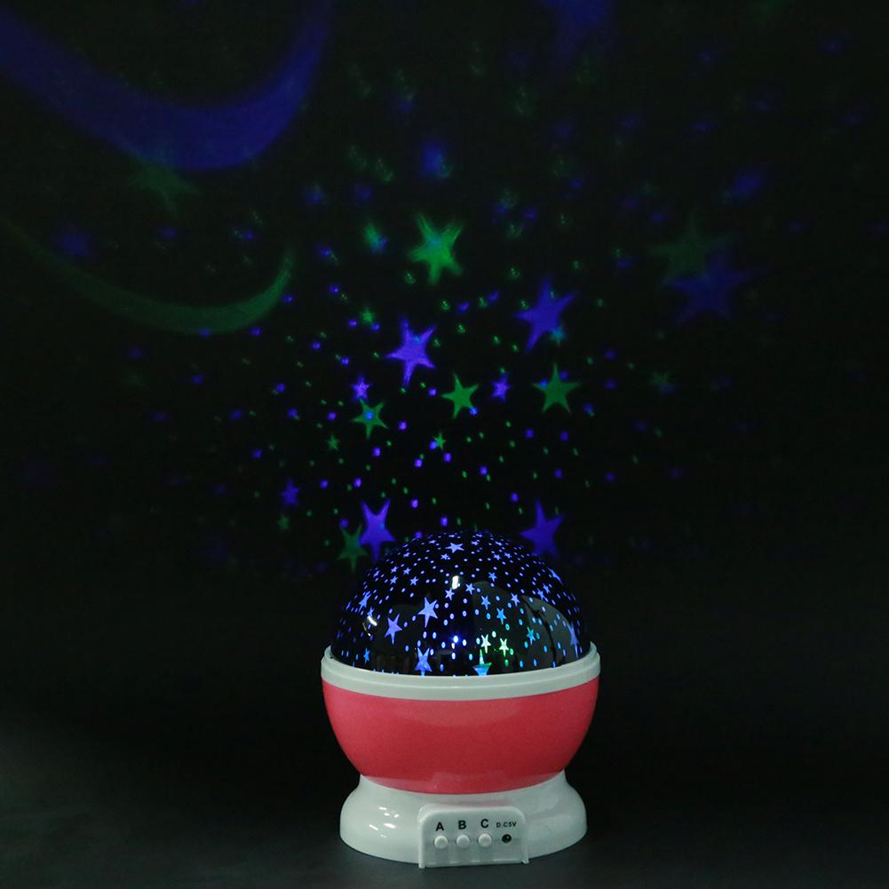 Led Projector Star Moon Galaxy Nachtlampje Voor Kinderen Kinderkamer Sky Roterende Slaapkamer Decor Nursery Nachtlampje Baby Lamp: L