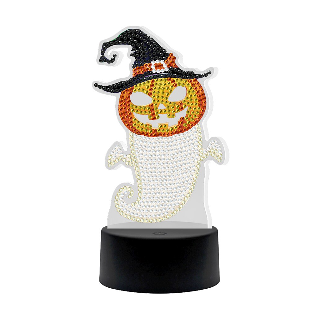 Spécial en forme de diamant mosaïque point de croix broderie diamant Art strass bricolage diamant peinture lumière Led lampe de noël