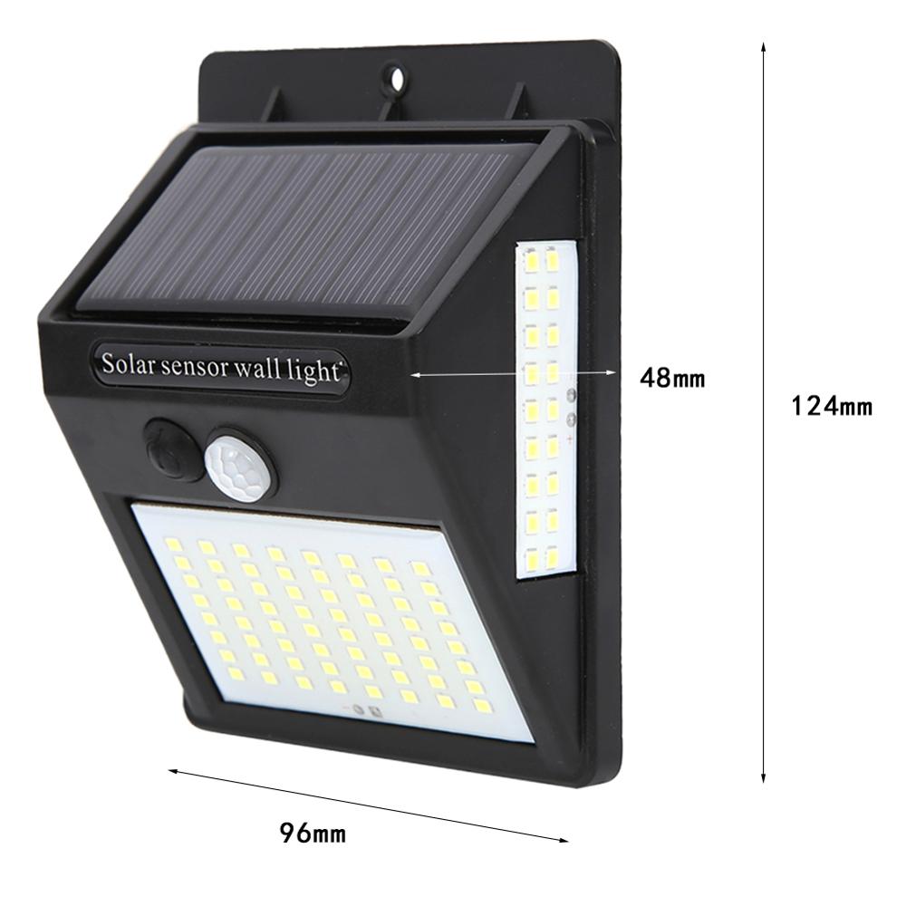 100LED Solar Light Outdoor Solar Lamp 3 Modi Pir Motion Sensor Wandlamp Waterdichte Zonne-energie Licht Voor Tuin Decoratie