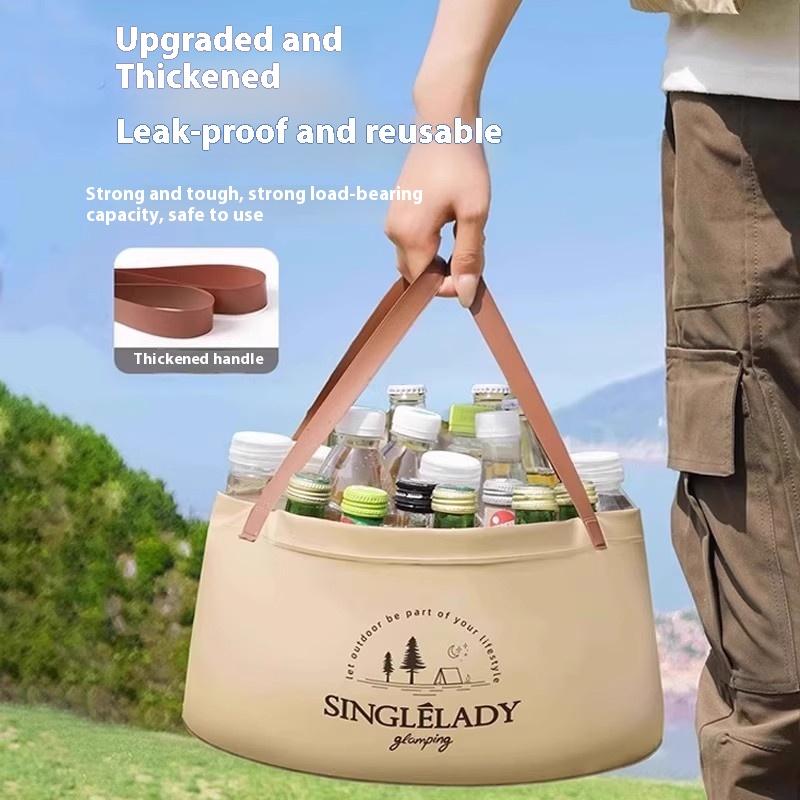 1PC 6.8/12L Car Folding Bucket Waterproof Foldable Sink Portable Travel Foldable Basin Camping Hiking Fishing Storage Bucket