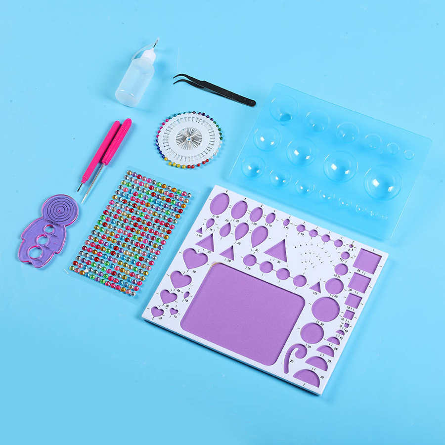 Paper Quilling Tool Set Starter DIY Hand-Made Art Craft 809 Tool Kit Base Material Package