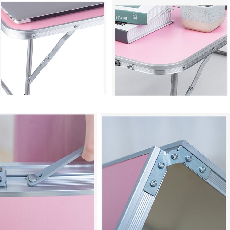 Double Folding Laptop Table Portable Computer Desk PC Laptop Notebook Table for Writing Home Office Furniture