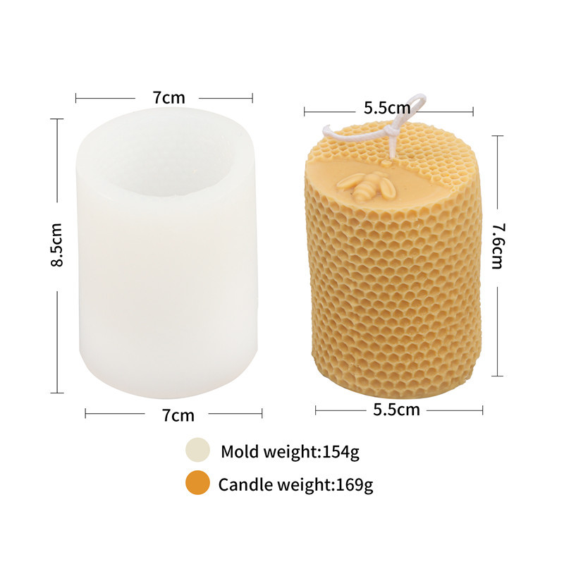 Diverse Honingraat Vormen Kaars Siliconen Mal Voor Handgemaakte Desktop Decoratie Gips Hars Aromatherapie Kaars Siliconen Mal: Deep Blue