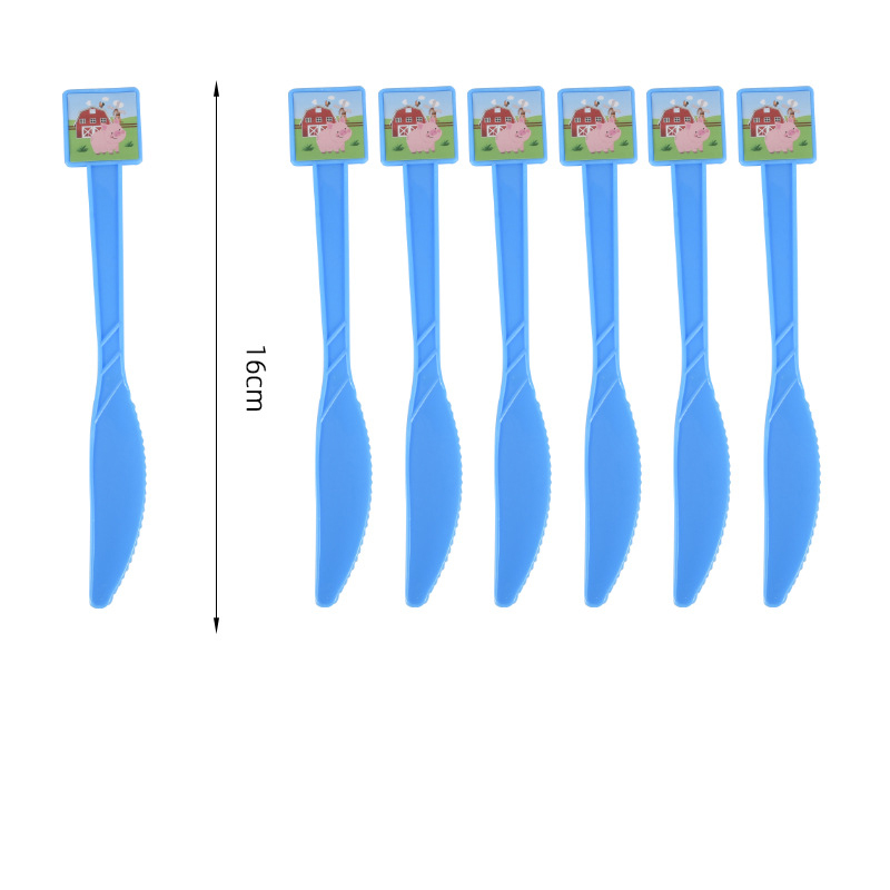 Farm Birthday Party Decorations Chicken Balloon Cow Disposable Tableware Set Baby Shower Dream Rangeland La Granja Zenon Party: Olive