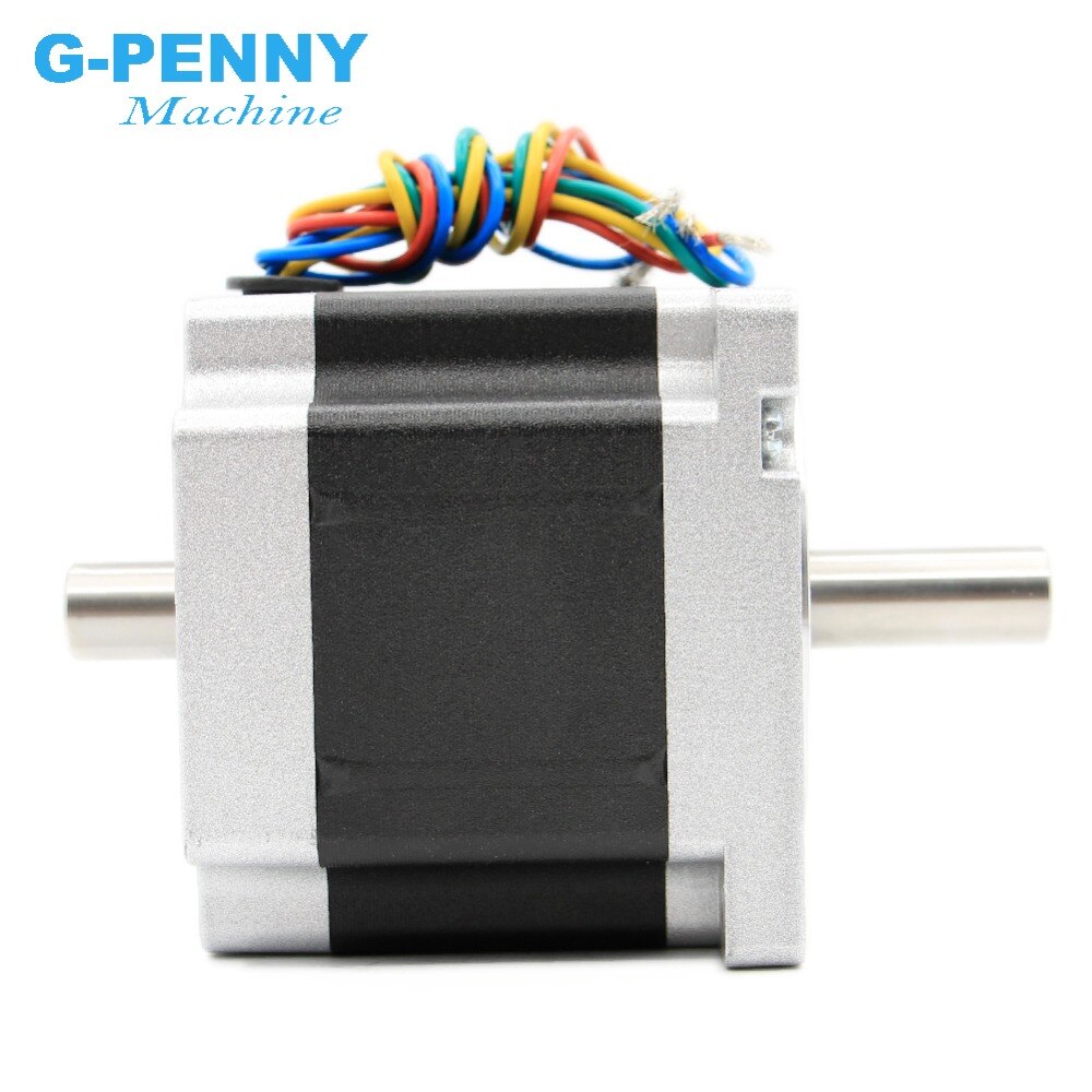 NEMA 34 CNC stepper motor 86x80mm 4.0A dual shaft Nema34 stepping motor For CNC wood working machine