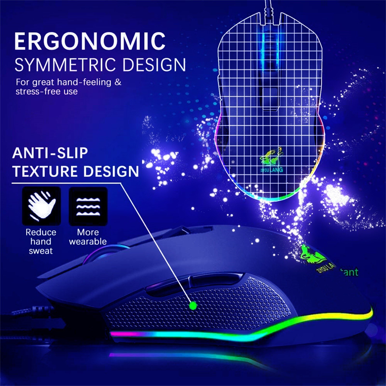 Gaming Keyboards Computer Mouse Gamer Sets LED 3200DPI USB Connection Pro gaming mouse For PC Laptop Wired Keyboards