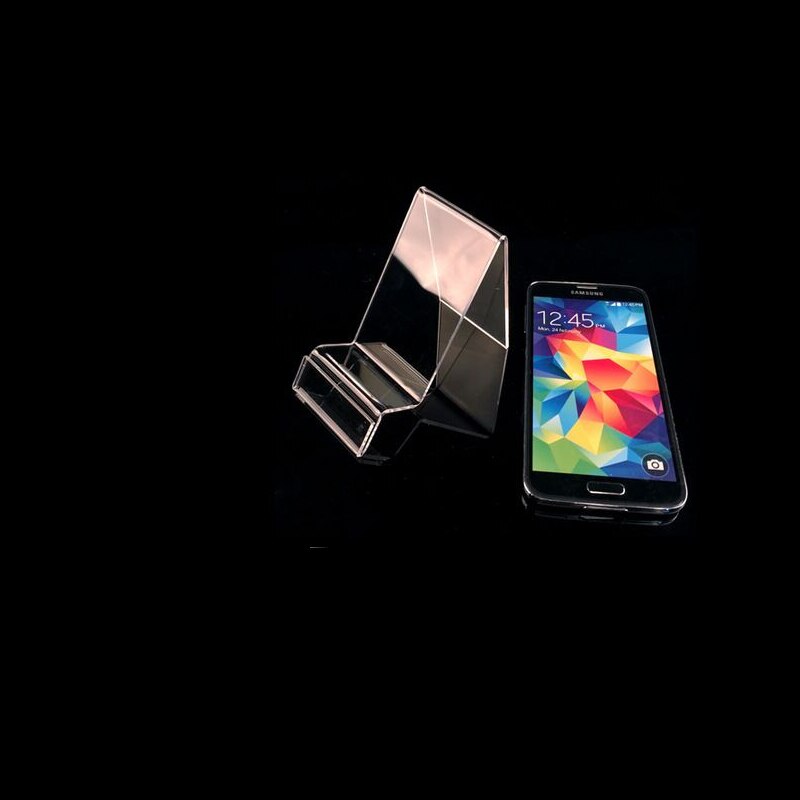 10pcs Clear acrylic mobile cell phone display stand phone Digital product holder jewelry/watch display holder rack
