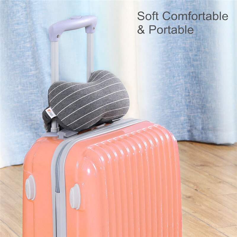 Multi-Function Business Travel Neck Pillow & Eye Mask Storage Bag with Handle Eye Patch Portable Eye Massager Sleep Mask