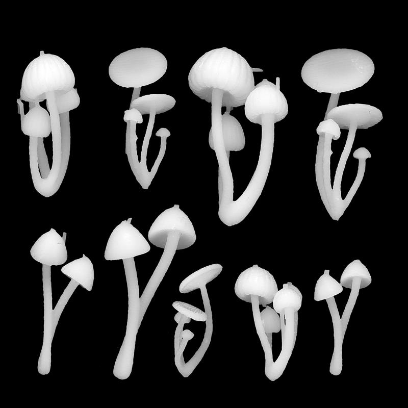 1 Pack 3D Mini Deer Jellyfish Epoxy Resin Filling Material Mushroom Ocean Ornaments Resin Crafts Making Handmade Decoration: D-9pcs