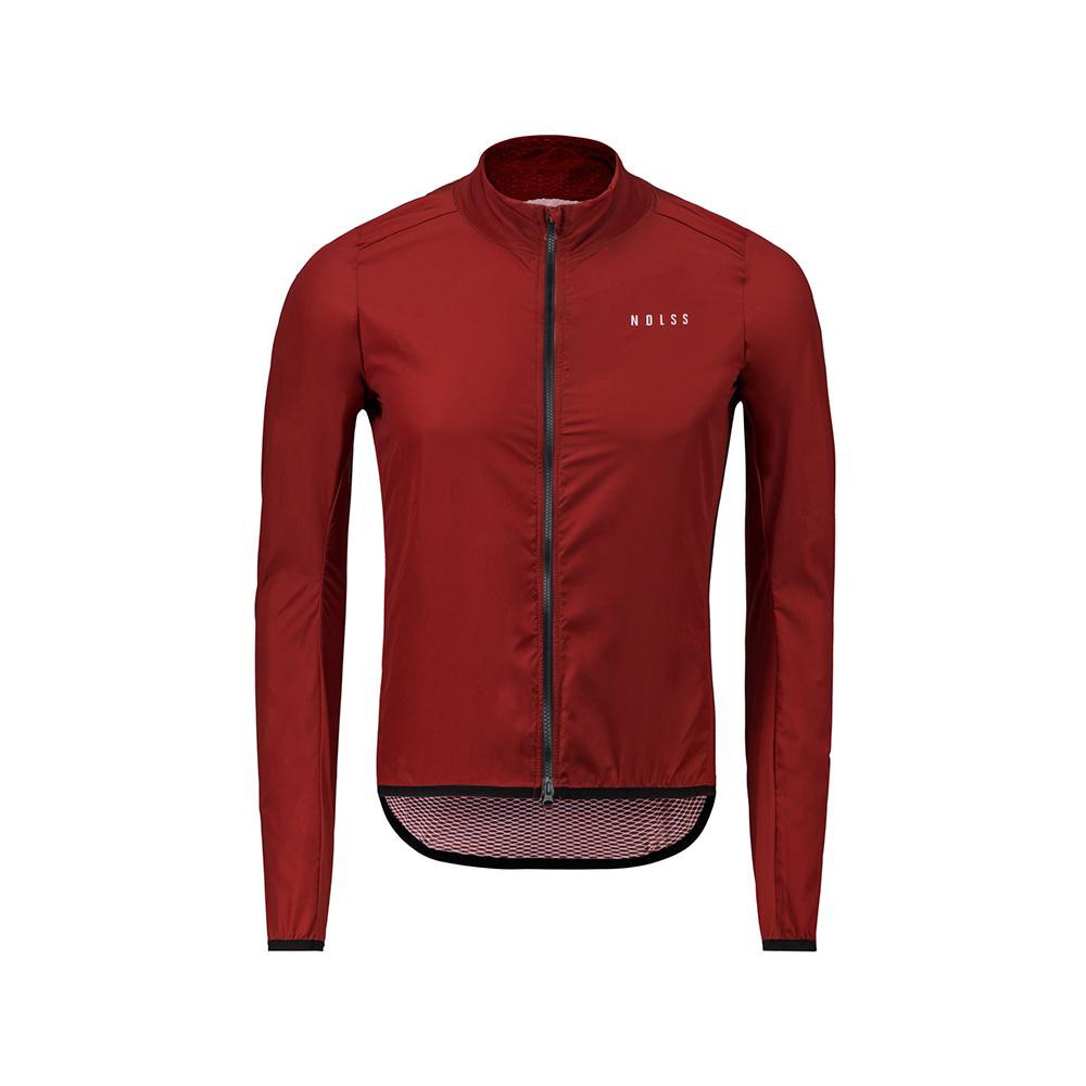 Chaqueta cortavientos para ciclismo, superligero, a prueba de viento, color rojo, con cremallera bidireccional,