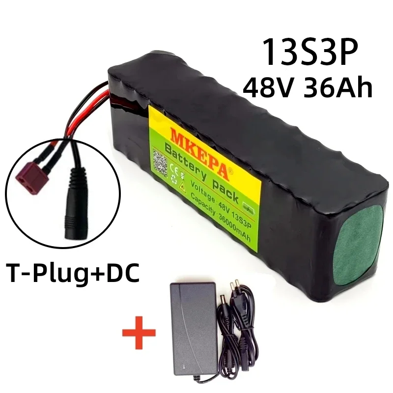48V 48Ah 13S3P Batterie Velo Électrique, Pour Vélo Électrique Vélo Batterie Haute Puissance Rechargeable Étanche Batterie De Vélo Électrique Au Lithium-ION Avec Chargeur 48V 48AH,T plug 48V 48Ah 13S3P Batterie Velo Électrique, Pour Vélo Électrique Vélo Batterie Haute Puissance Rechargeable Étanche Batterie De Vélo Électrique Au Lithium-ION Avec Chargeur 48V 48AH,T plug