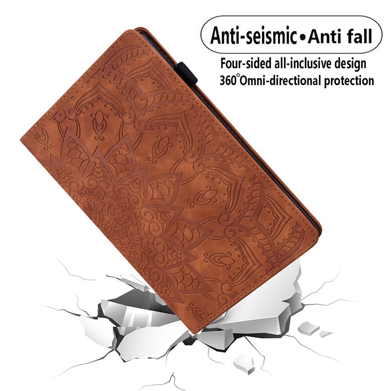 Cover For Huawei Mediapad M6 10.8 inch SCM-W09 SCM-AL09 SCM-AL00 Classic Flower Leather Case For Huawei M6 Pro 10.8" Cover Cases