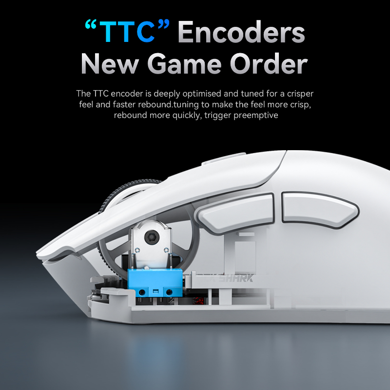 topo Bluetooth attacco squalo R1 1000 Hz, 18000 dpi, zampa3311, connessione trimodale, topo da gioco macro