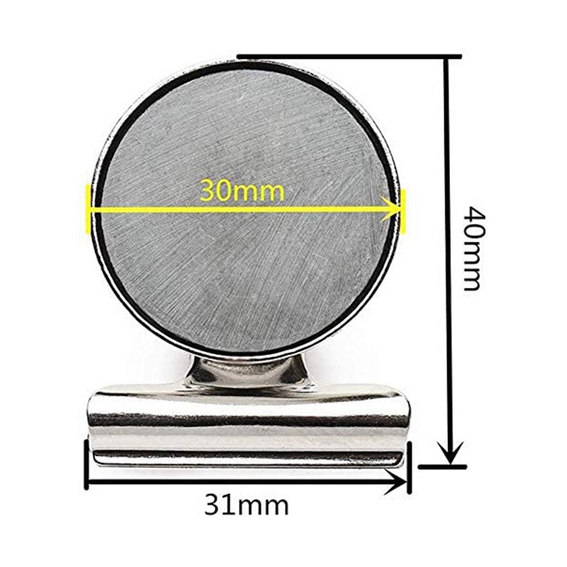 50Pcs Fridge Magnetic Clips, Scratch-Free Refrigerator Magnet Clips, Binder Clips Paper Clamps, Whiteboard Magnets Clips