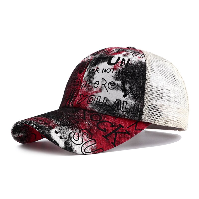 neue Sommer Messy Bun Criss Cross Pferdeschwanz Hut Snapback Chapeau Femme Distressed Pony Schwanz Trucker Baseball Kappen für Frauen: 14