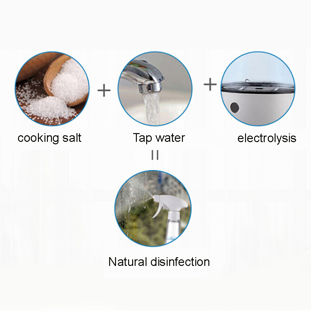 Household Hypochlorous Acid Water Making Machine DIY Homemade Making Disinfection Sterilization Water Bottle Machine Mar26
