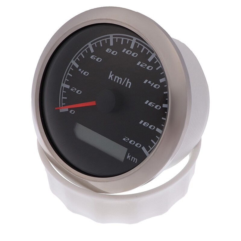 200 km/h Digital Speedometer Gauge 85MM Speed Odometer Without GPS Antenna for Marine Boat Car ATV Truck 12V/24V
