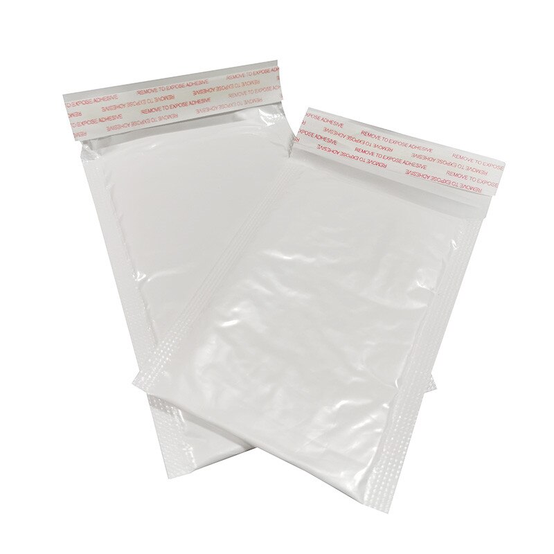 50 unidades de diferentes especificaciones, bolsa blanca de espuma, sobre de espuma, embalaje para oficina, bolsa de vibración a prueba de humedad