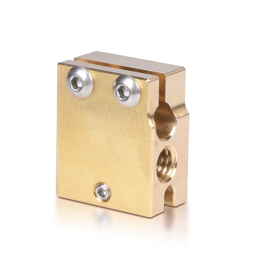 PT100 Volcano Heater Block Brass For E3D Volcano Hotend Nozzle Volcano Silicone Socks Fit PT100 V6 Extruder 3D Printer Parts
