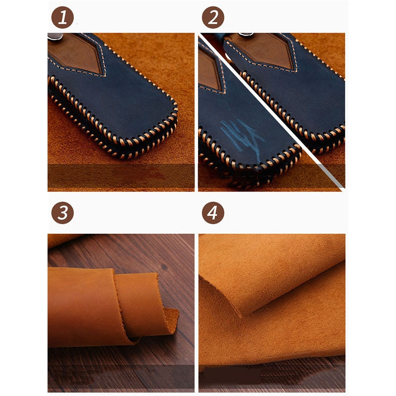 Leather Car Fully Key Case LED Key Cover Case for BMW 5 7 series G11 G12 G30 G31 G32 i8 I12 I15 G01 X3 G02 X4 G05 X5 G07 X7