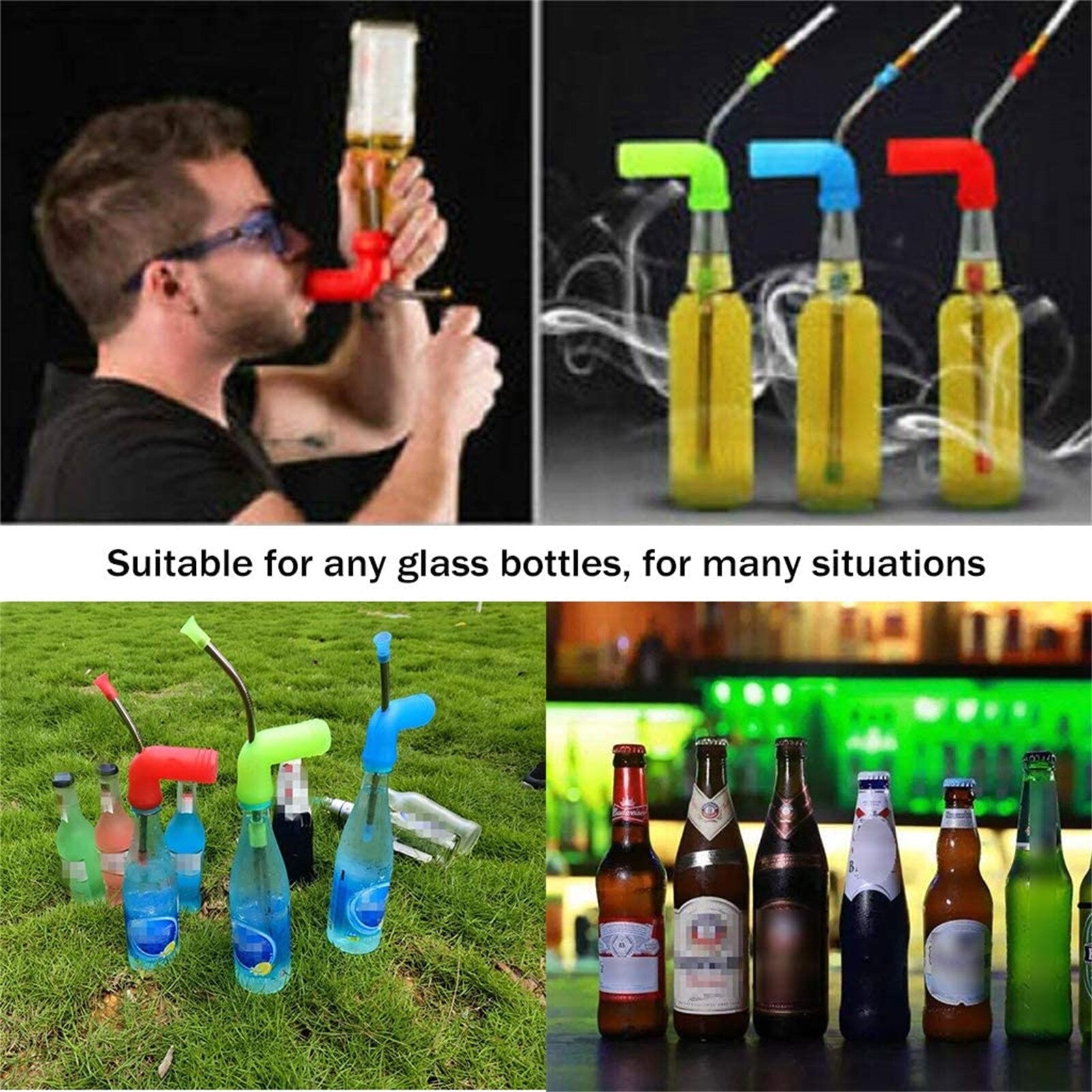 Drinking Game Bier Drinken Snorkel Veilig Entertainment Draagbare Bier Snorkel Bier Trechter Party Games Quick Drinken Bier Fles Trechter