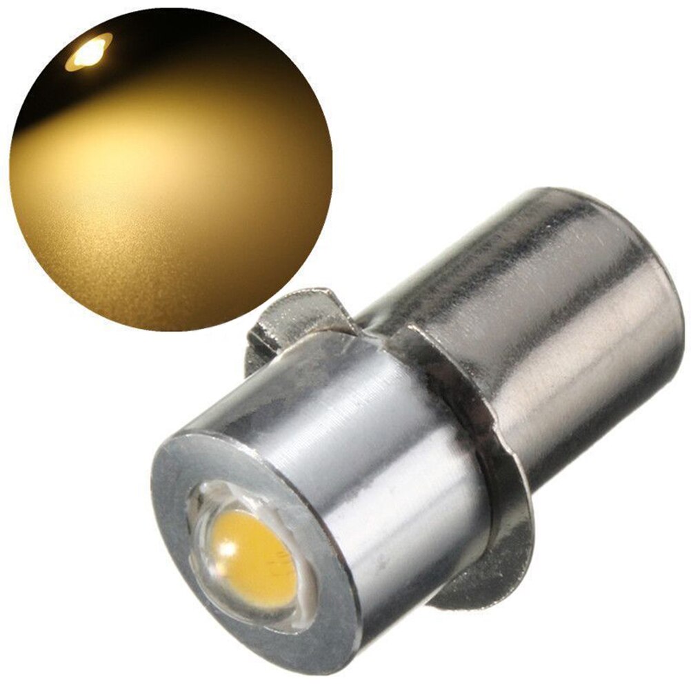1 kpl  dc 3-18v p13.5s pr2 1w led taskulamppu sisäpyörän taskulamppuun spottilampun polttimo korkea kirkkaus 90 lumen lämmin/puhdas valkoinen