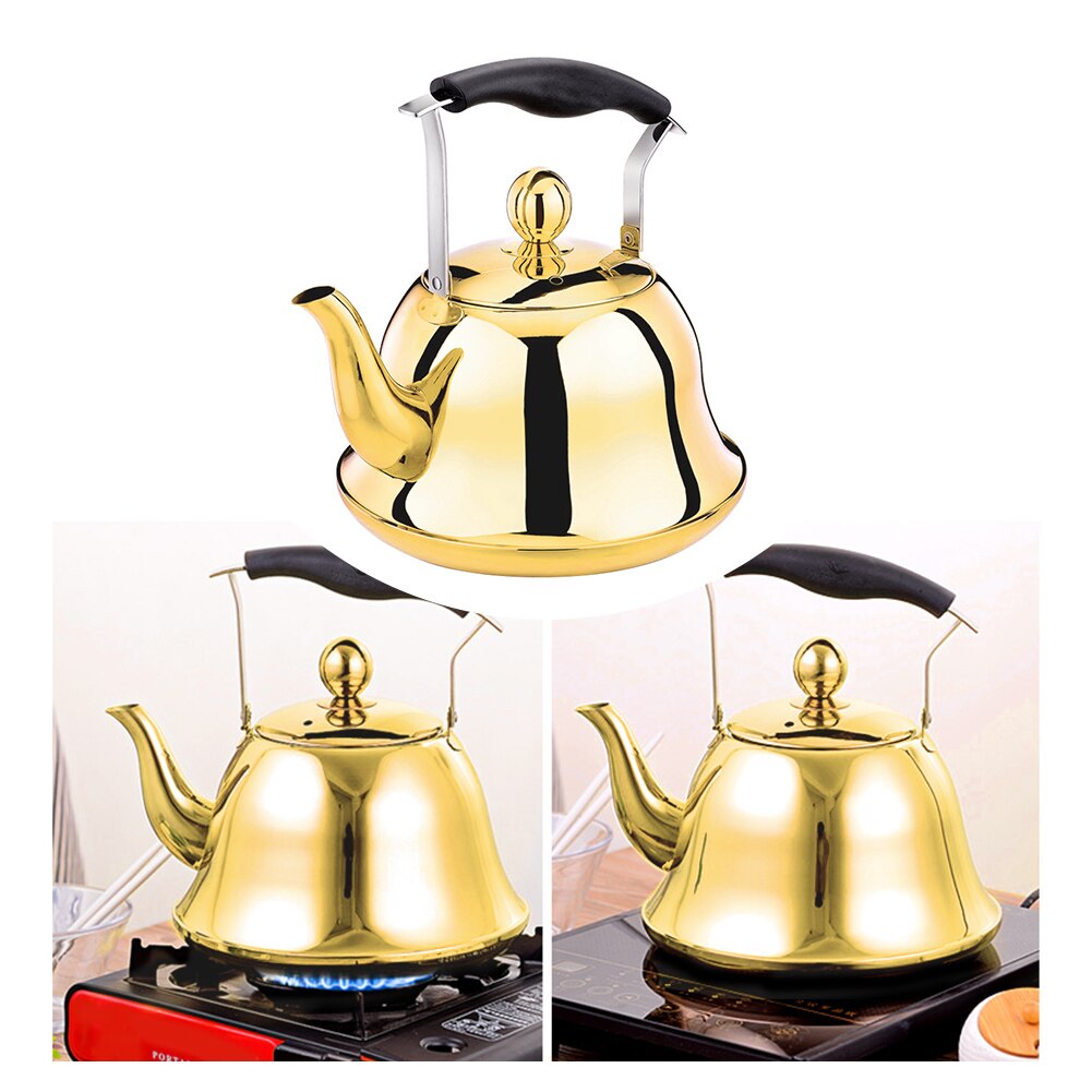 Whistling Kettle With Infuser - 2.0L Stainless Steel Teapot - For Induction Stove & Gas Stove