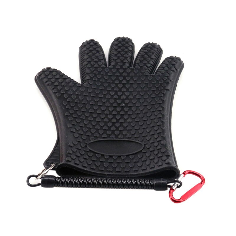 1 Pc Fishing Gloves Anti-skid Gloves Catch Fish Thickening Rubber Outdoor Fishing Gear Tackle Gloves Fishing Tools