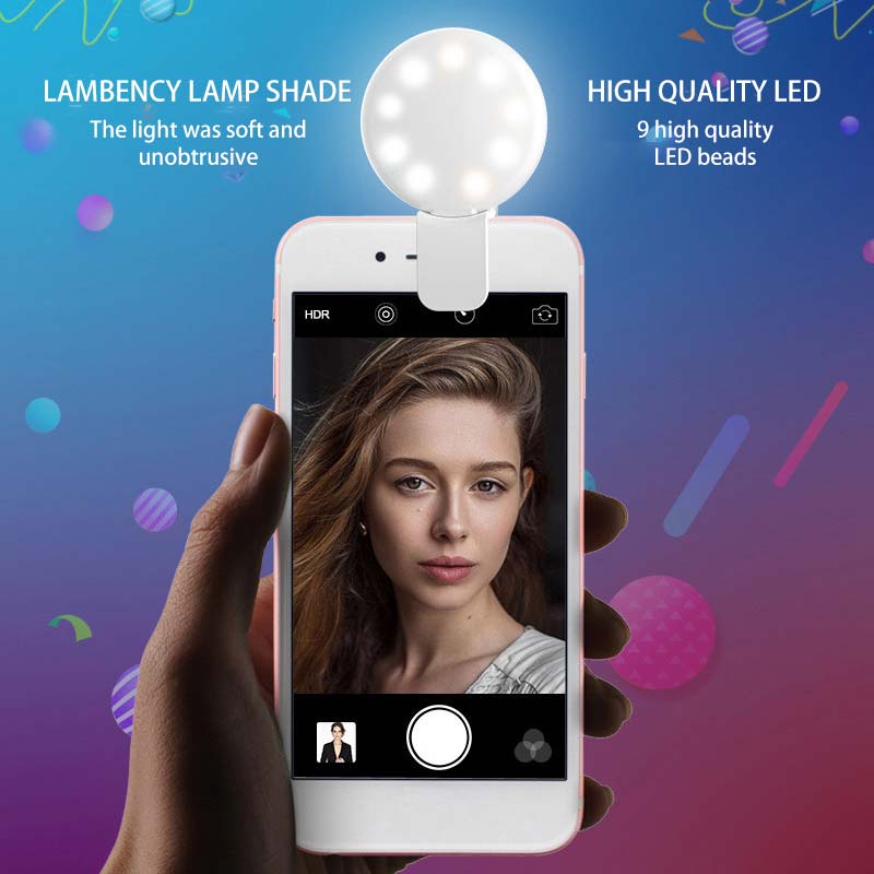 Flash de lumière de remplissage d'anneau de LED d'appareil-photo portatif pour le téléphone