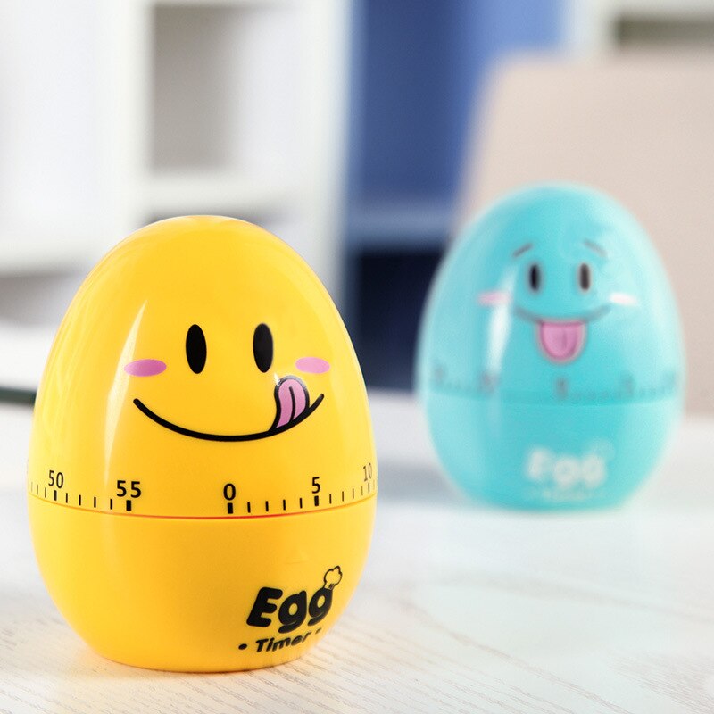 Kitchen Clockwork Timer Cartoon Mechanical Reminder Alarm Clock Lovely Egg Kitchen Time Scale Timing Reminder