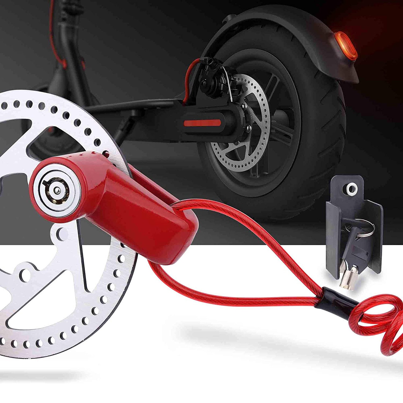 Anti-theft Lock Electric Scooter Wheels Disc Brakes Lock with Steel Wire Cycling Bicycle mountain bike disc lock