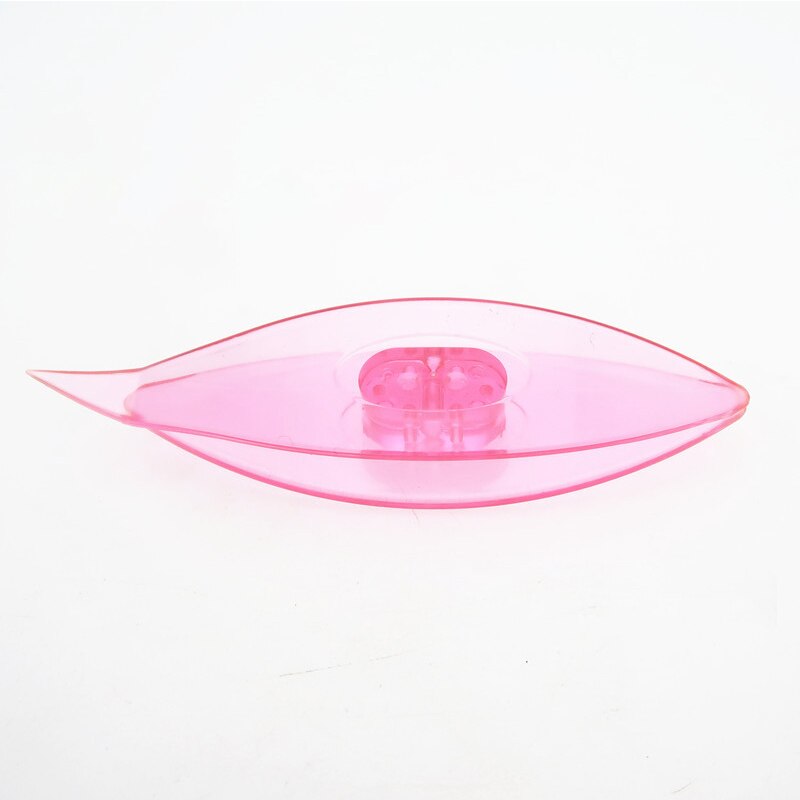 1pcs Device Threader Crochet Hook Elderly Use Thread Guide Automatic Easy Craft Tools Hook Flower Comb Manual DIY Shuttle: transparent pink
