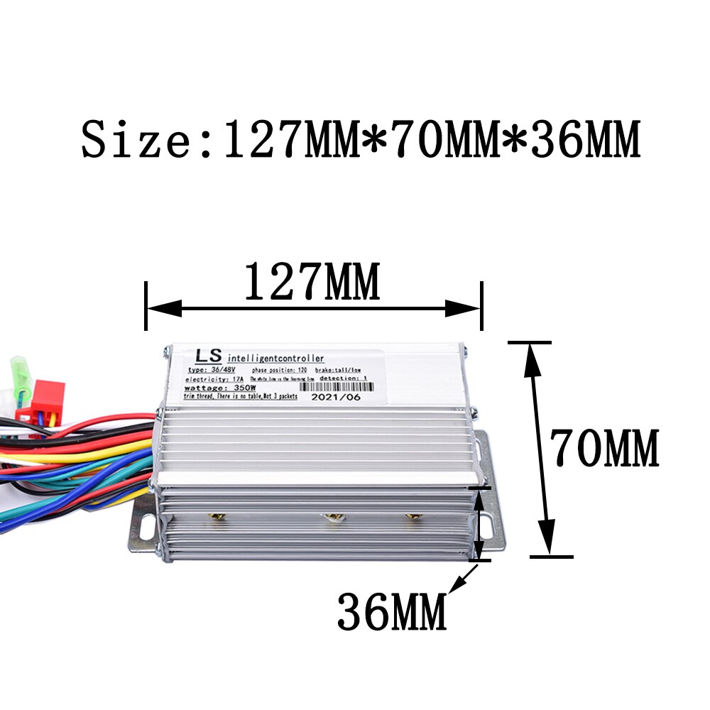 Jrahk Elektrische Scooter Controller 36V 48V 350W Borstelloze Dc Motor Speed E-Bike Voor Fietsen Accessoires