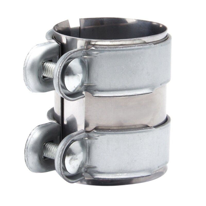 T304 Mild Steel Turbo Exhaust Pipe Clamp Downpipe Down Catback Muffler Cat Pipe Clamp: 2