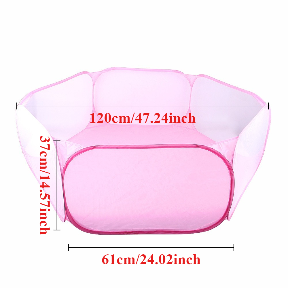 Marsvinbur bærbart kjæledyr katter hunder bur telt lekegrind sammenleggbart gjerde for hamster pinnsvin pustende tilbehør hamster: Skarlagen